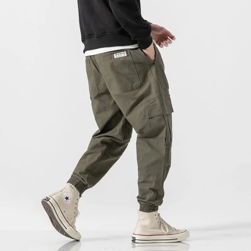 Multi-Pocket Elastic waist joggers