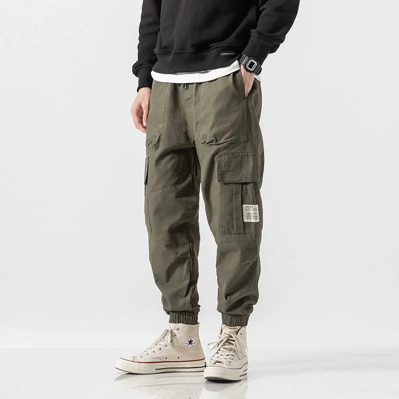 Multi-Pocket Elastic waist joggers