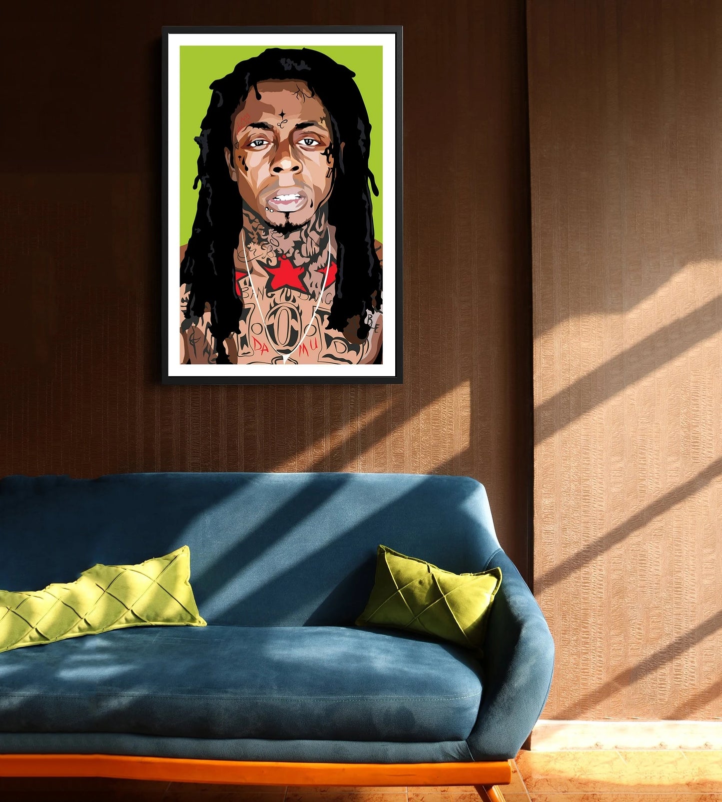 Lil Wayne Art Poster Music Album Canvas Poster Hip Hop Rapper Pop Music Star Wall Painting Decoration (No Frame)