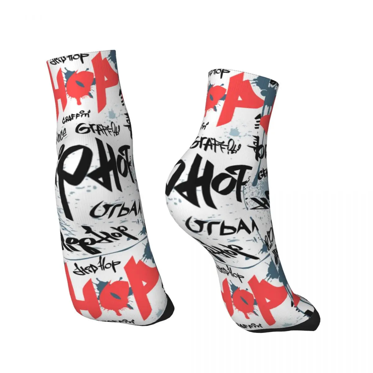 Urban Street Graffiti Art Men Women Crew Socks Unisex Funny 3D Print Dress Socks