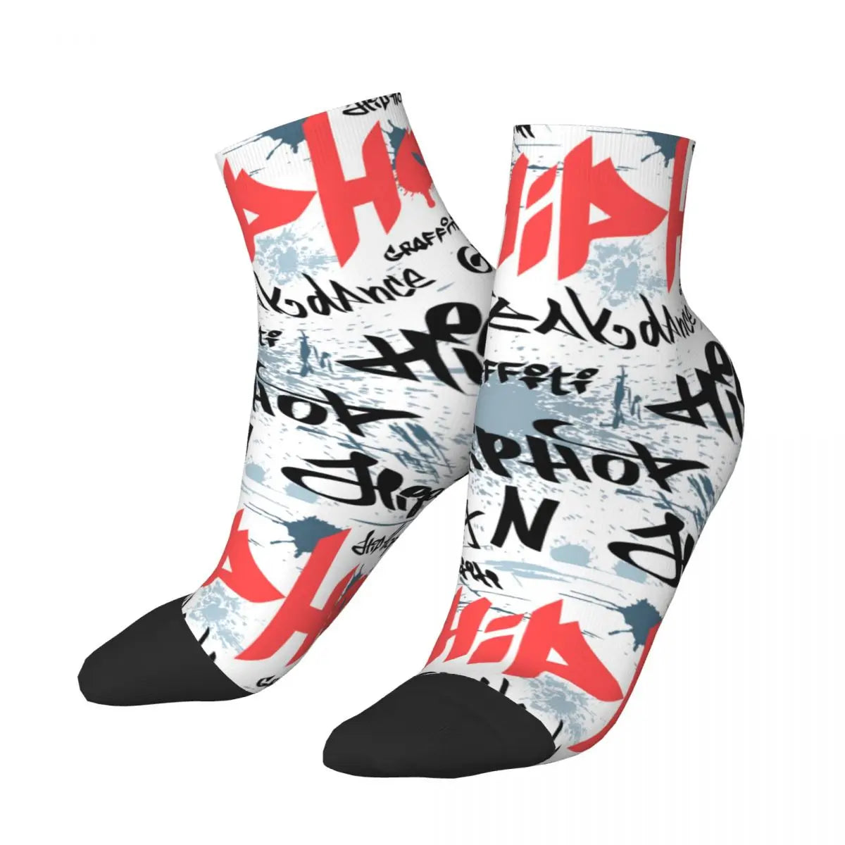 Urban Street Graffiti Art Men Women Crew Socks Unisex Funny 3D Print Dress Socks