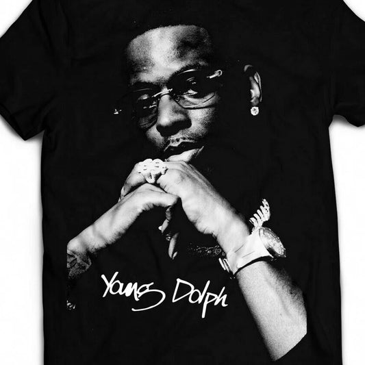 Young Dolph Signed Men T shirt Black  All size S 5XL PK74